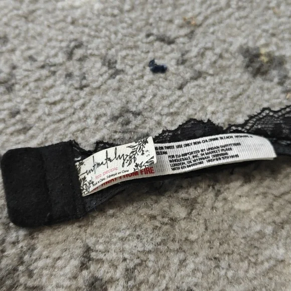 Intimately Free People Black Moonstruck High Neck Halter Bralette - Picture 12 of 12